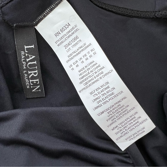 Ralph Lauren V-Wire One Piece Swimsuit - Picture 4 of 6